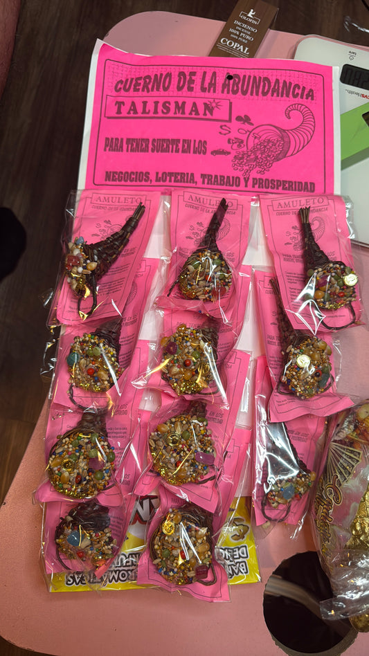 Amuleto Cuerno de la Abundancia – Dinero, Prosperidad, Y Suerte