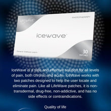 Natural Pain Release Negative Energy IceWave Patches Whole Body Wellness (30 Patches)