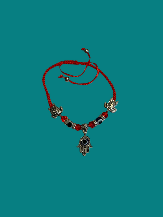 Evil Eye Fatima Hand/Turtle  Protection Bracelet
