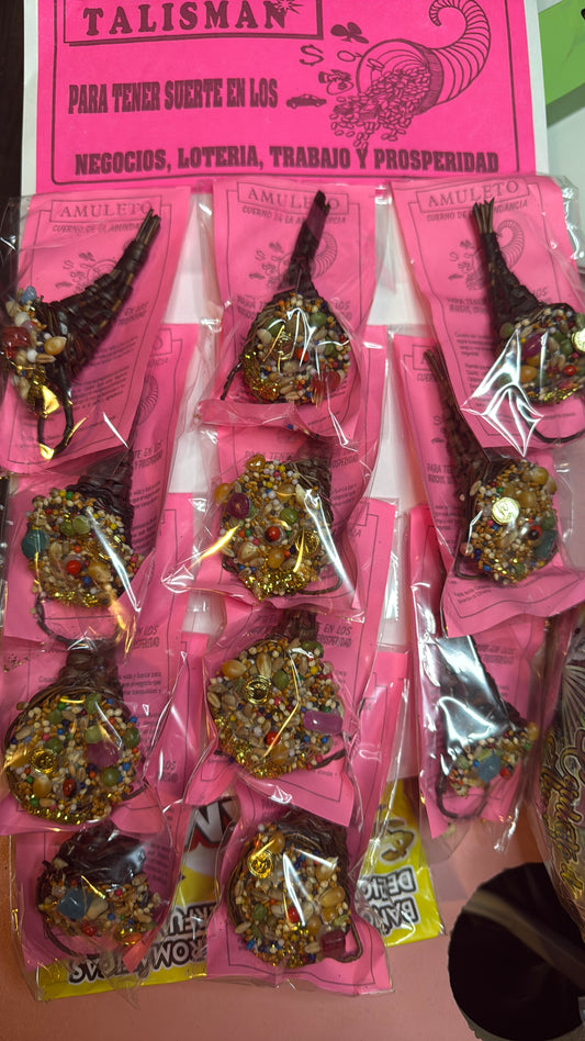 Amuleto Cuerno de la Abundancia – Dinero, Prosperidad, Y Suerte