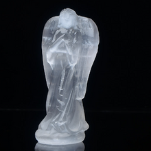 Natural Selenite Guardian Angel Figurine