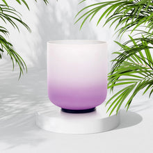 432hz Chakra Crystal Singing Bowls Set (Includes Carrying Bags, 2 Pcs Suede Sticks Rubber Mallets)