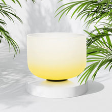 432hz Chakra Crystal Singing Bowls Set (Includes Carrying Bags, 2 Pcs Suede Sticks Rubber Mallets)