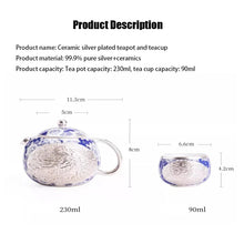 Royal Dragon and Phoenix Tea Pot Set (2 Cups + Tea Pot)