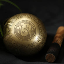 Gold Tibetan Singing Bowl Set