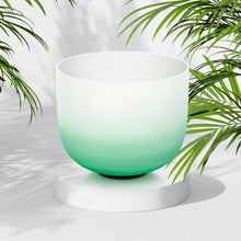 432hz Chakra Crystal Singing Bowls Set (Includes Carrying Bags, 2 Pcs Suede Sticks Rubber Mallets)