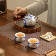 Royal Dragon and Phoenix Tea Pot Set (2 Cups + Tea Pot)