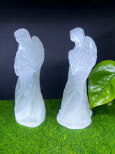 Natural Selenite Guardian Angel Figurine