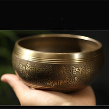 Gold Tibetan Singing Bowl Set