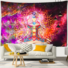 7 Chakra Mandala Tapestry Wall Hanging