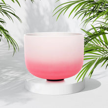 432hz Chakra Crystal Singing Bowls Set (Includes Carrying Bags, 2 Pcs Suede Sticks Rubber Mallets)