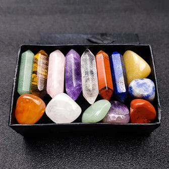 Healing Quartz Crystals And Stones Set - 14pcs